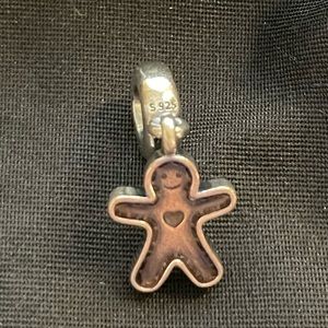 Pandora Christmas Gingerbread Man Enamel Charm